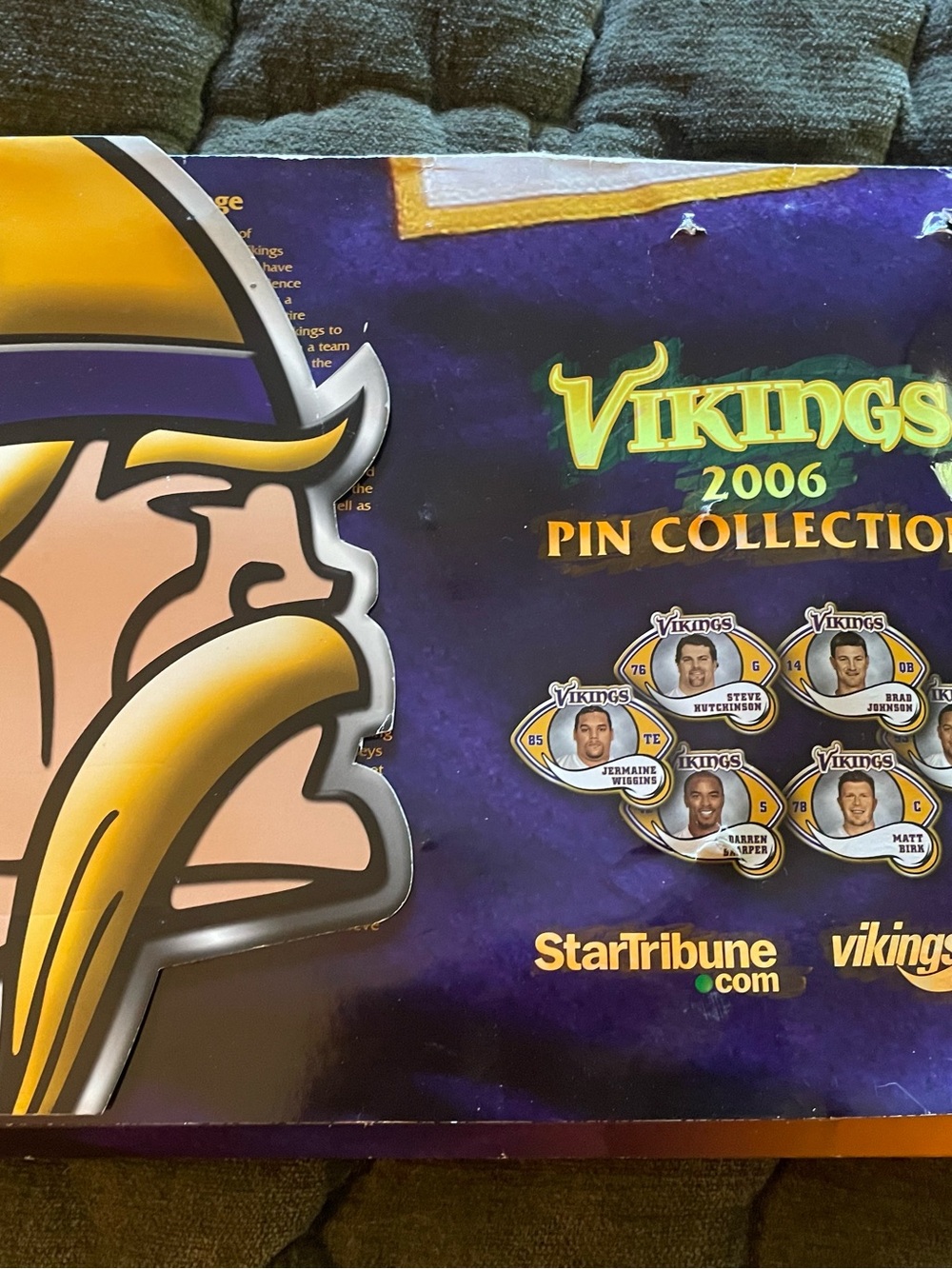 Minnesota Vikings 2006 Pin Collection Star Tribune
